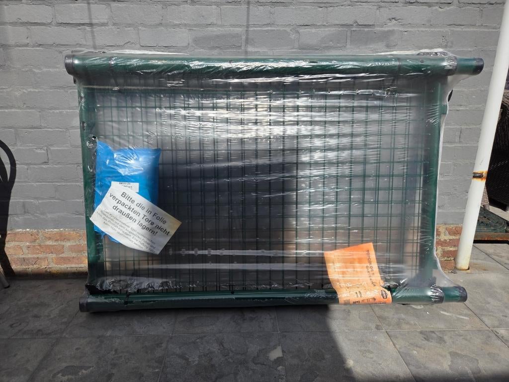 dubbele tuinpoort, Tuin en Terras, Ophalen, Nieuw, IJzer, Draaipoort