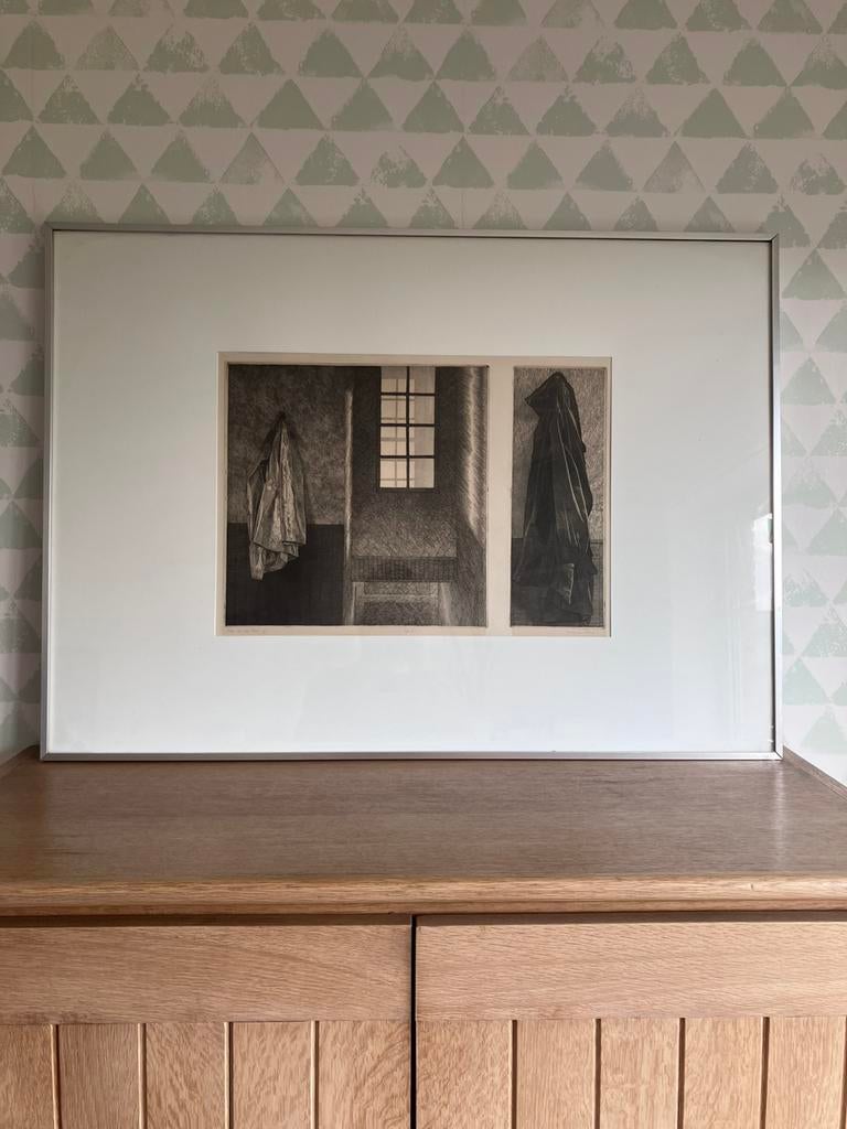 Henk van der Haar - Grote ets ‘Zatermiddag’, Antiek en Kunst, Ophalen