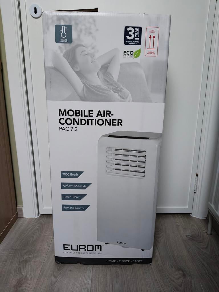 Mobiele airco Eurom PAC 7.2, Elektronische apparatuur, Airco's, Mobiele airco, Afstandsbediening, Ophalen