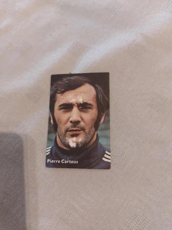 Prentje/Chromo : Pierre Carteus / Voetbal / Victoria, Verzamelen, Ophalen of Verzenden, Gebruikt, Poster, Plaatje of Sticker
