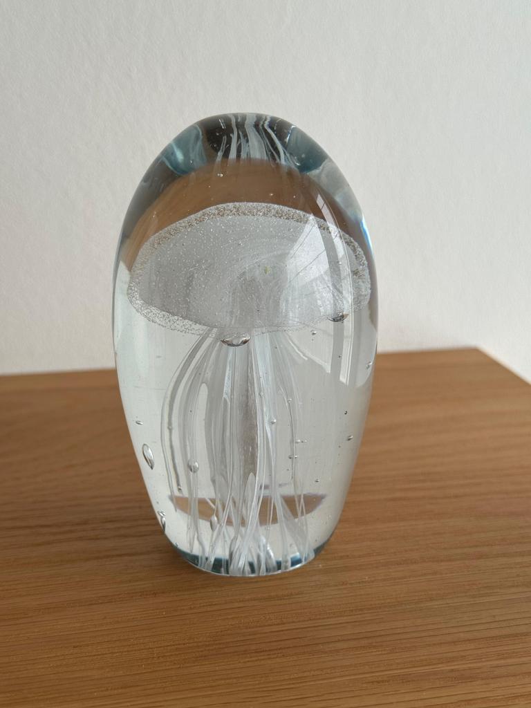 J-Line Presse Papier Kwal Glas, Huis en Inrichting, Woonaccessoires | Overige, Gebruikt, Glas, Modern, Ophalen of Verzenden