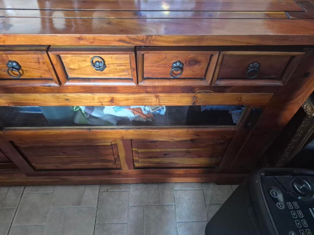 Salle manger  acacia massif, Enlèvement