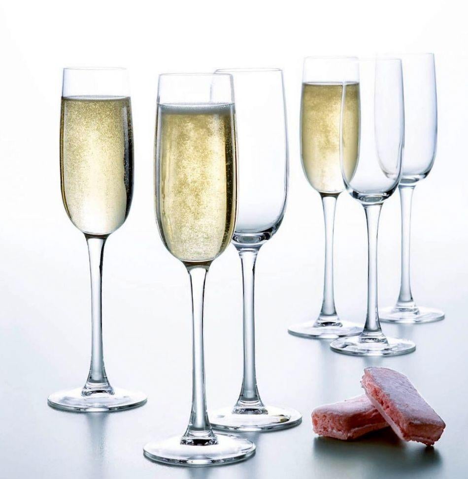 Lot de 6 flûtes à champagne Versailles 16 cl - Luminarc, Collections, Enlèvement ou Envoi, Neuf, Autres types