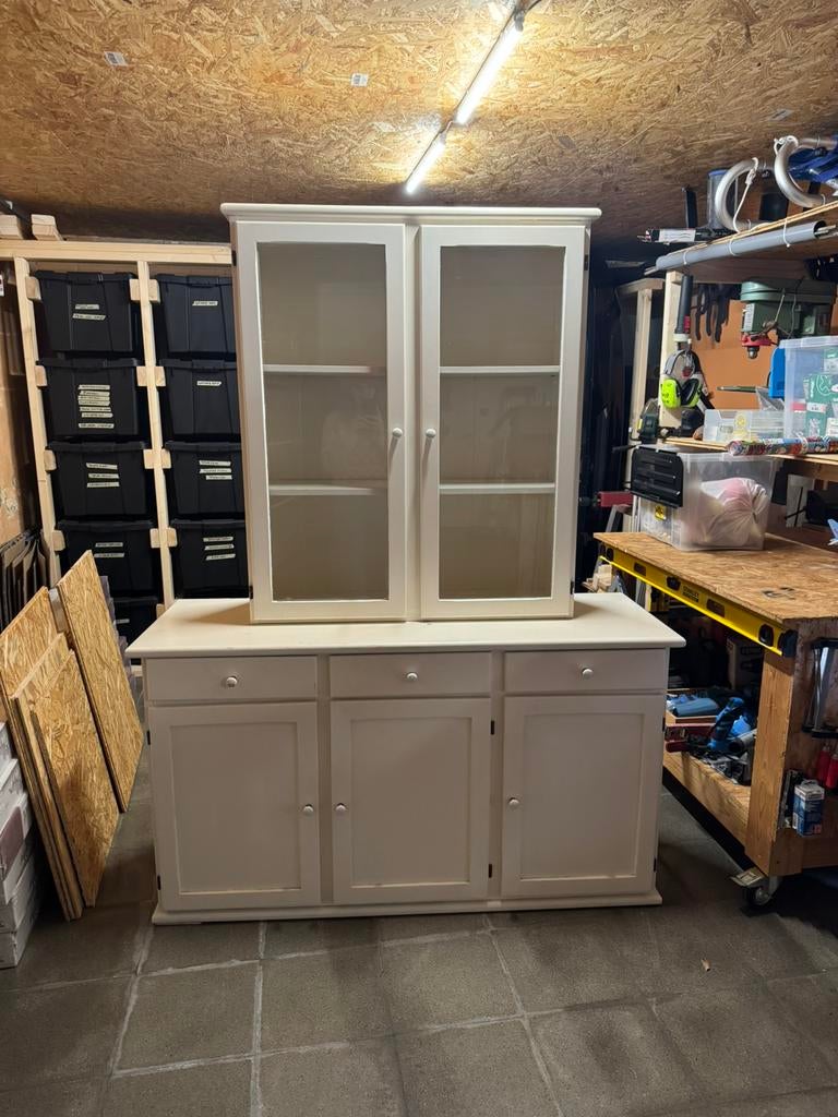 Mooie witte dressoir kast, Ophalen, Gebruikt, Overige houtsoorten