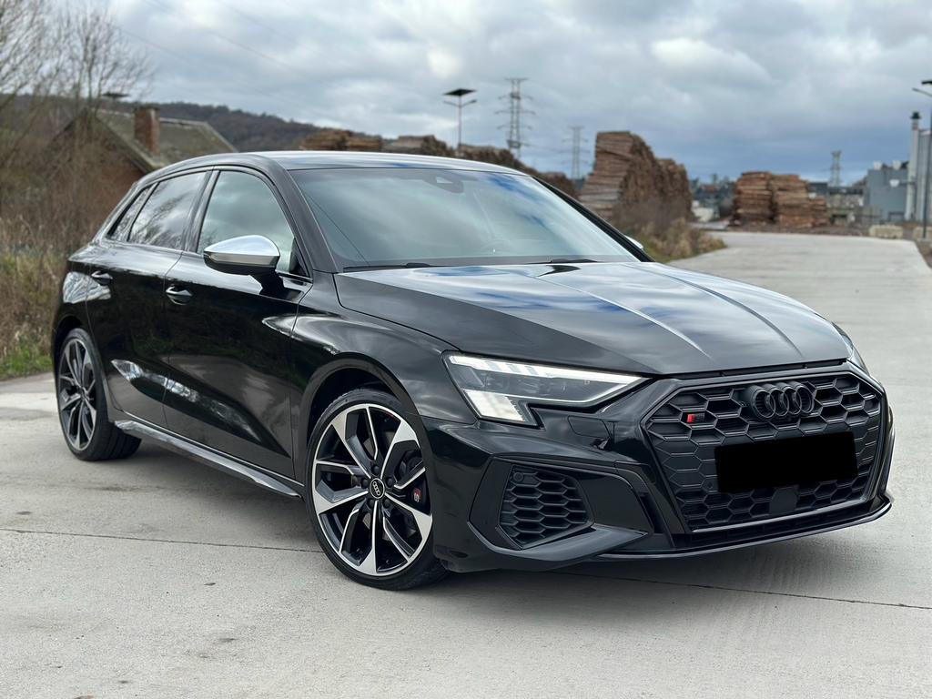 Audi S3 310cv Quattro 2023 17.200 km !, Automaat, S3, 4 cilinders, Zwart