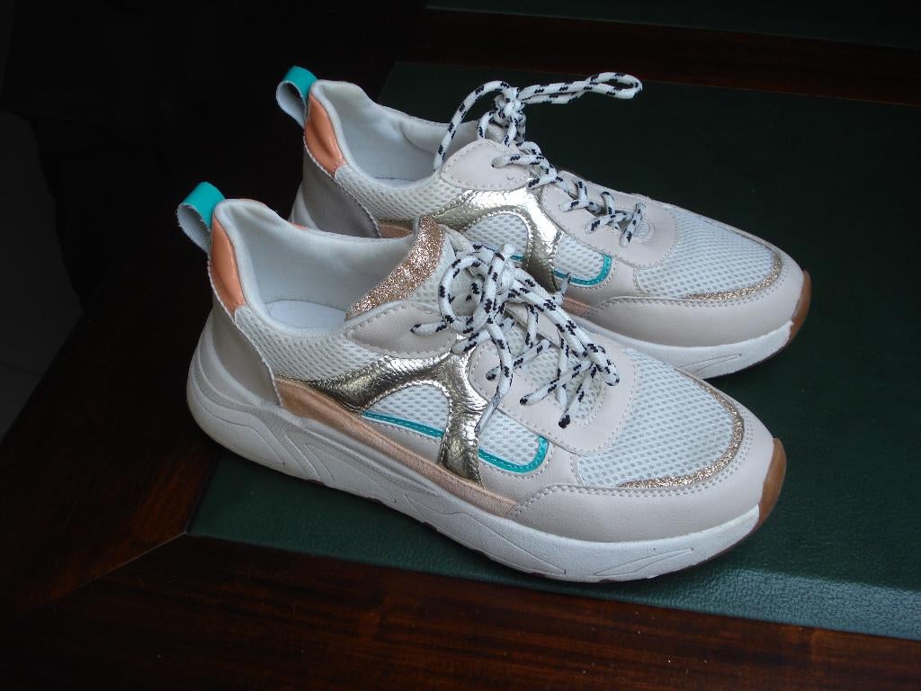 Posh By Poelman sneakers, dames/meisjes. mt 39, Wit, Ophalen of Verzenden, Sneakers, Posh By Poelman