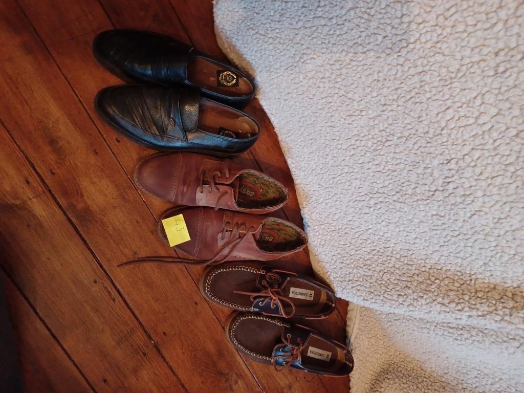 Schoenen heren, Ophalen