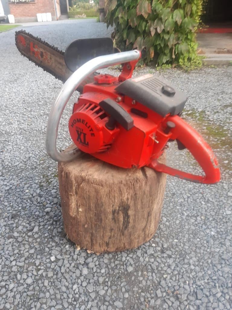 Kettingzaag Homelite, Ophalen