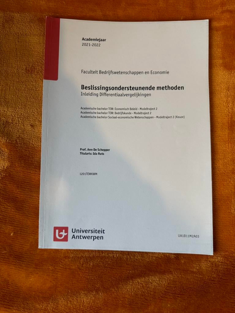 Handboek Beslissingsondersteunende methoden, Boeken, Studieboeken en Cursussen, Ophalen