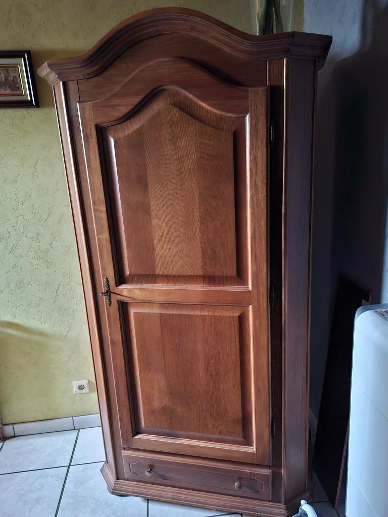 vintage eiken halkast, Huis en Inrichting, Ophalen, Gebruikt, 100 tot 150 cm, Met lade(s)