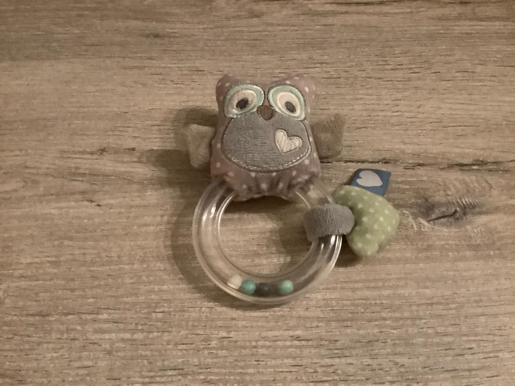 Hochet en forme de hibou Baby Tiamo, Enlèvement ou Envoi, Utilisé, Hochet