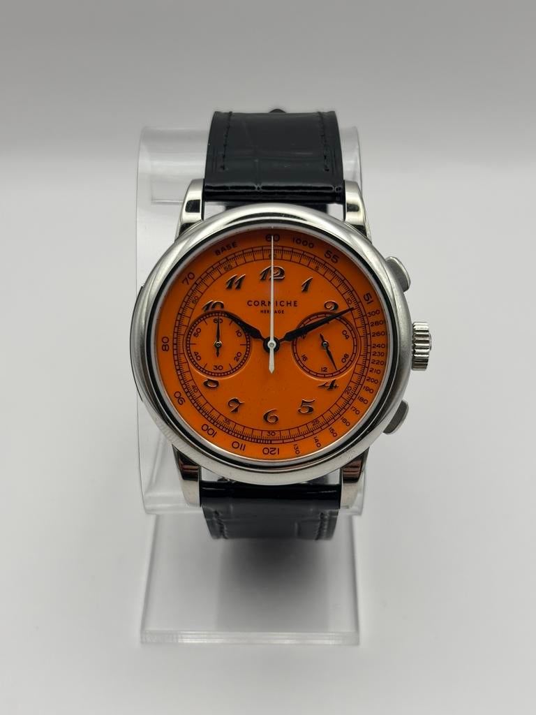 Corniche - Heritage Chronograph - Demande Spéciale V, Handtassen en Accessoires, Horloges | Antiek, Seiko, Ophalen of Verzenden