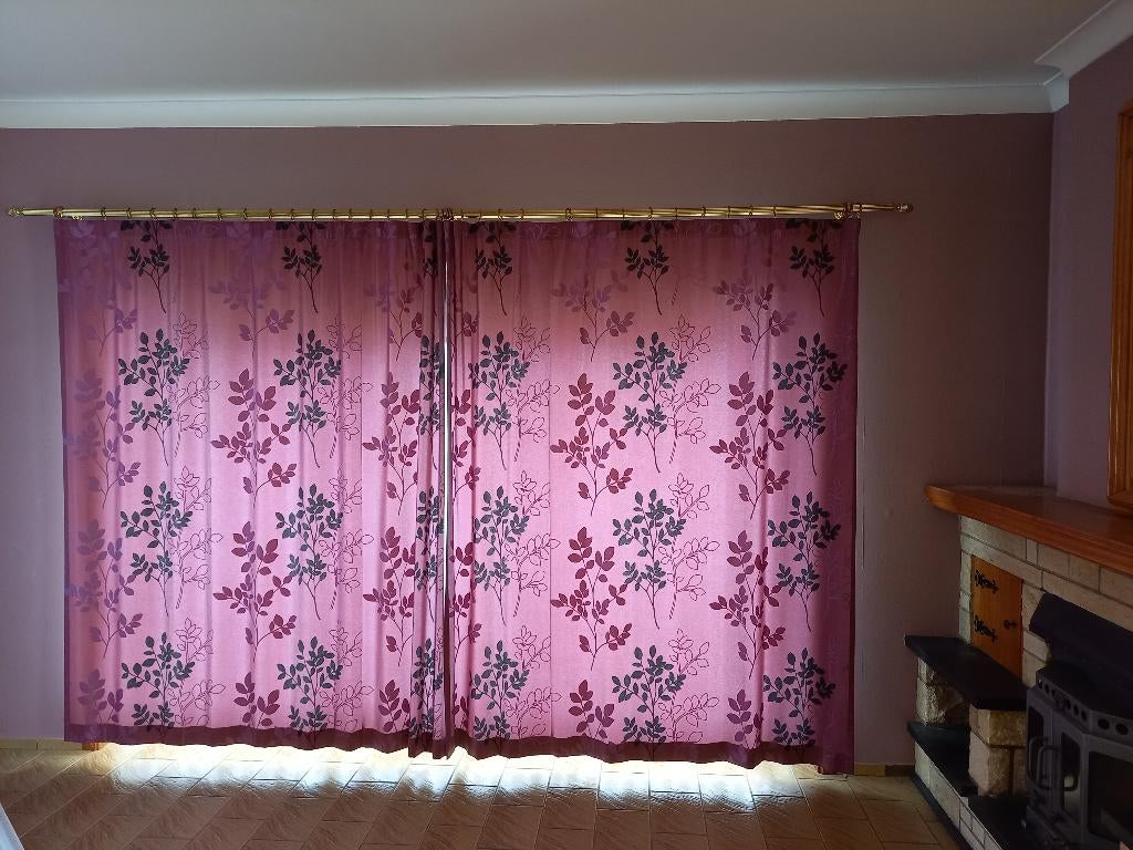 Tentures 2m20 de haut et barres aussi, Neuf, 200 cm ou plus, Autres couleurs, Enlèvement