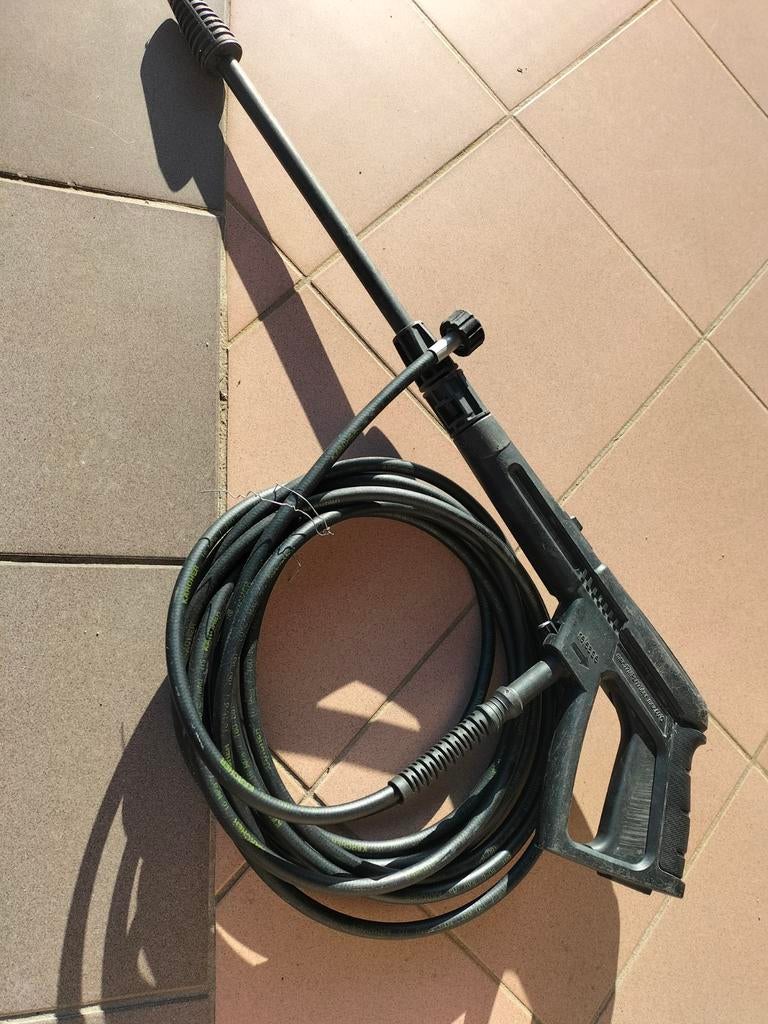 Hogedrukslang + pistool en vuilfrees, Ophalen