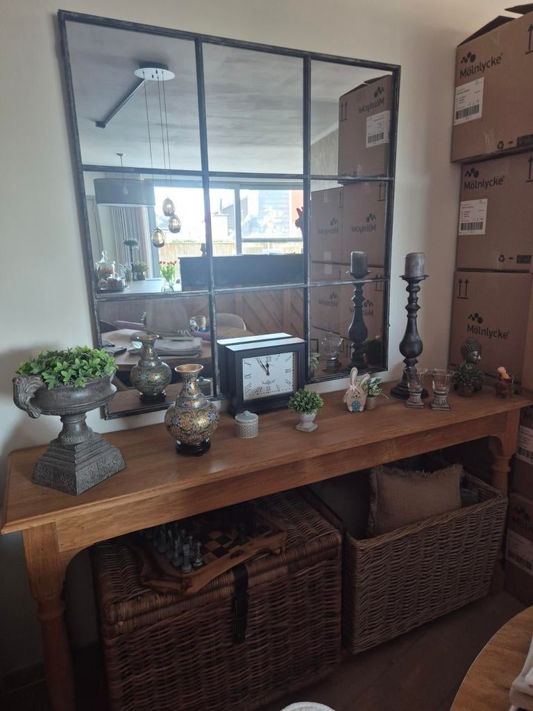 Gietijzeren spiegel+ commode, Huis en Inrichting, Kasten | Dressoirs, Ophalen