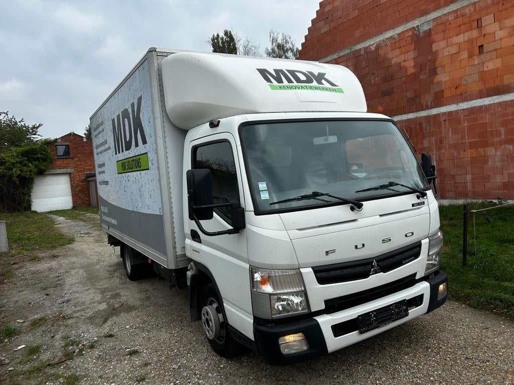 Mitsubishi Fuso Canter 3.0D - 2013 automaat *rijbewijs B* !!, Euro 5, Zwart, USB, Wit