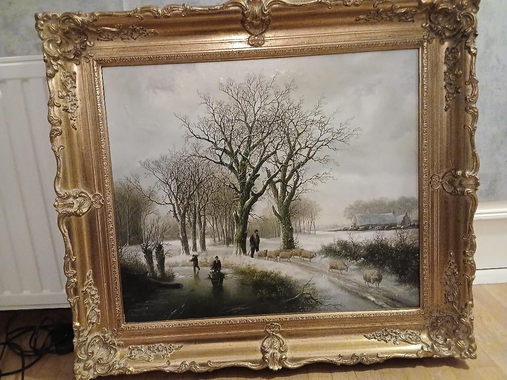 Jacq. Douven (1908–2002)  Winterlandschap, Ophalen