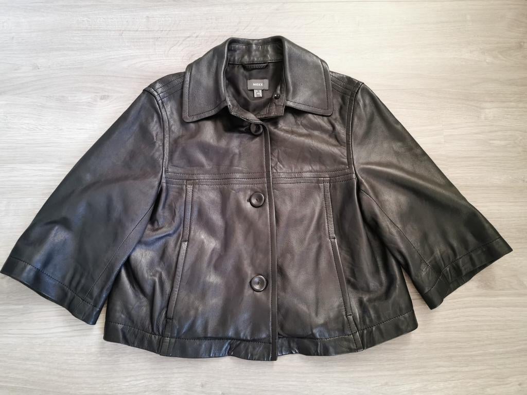 Leren jas Mexx - maat 38, Maat 38/40 (M), Mexx, Zwart, Ophalen of Verzenden