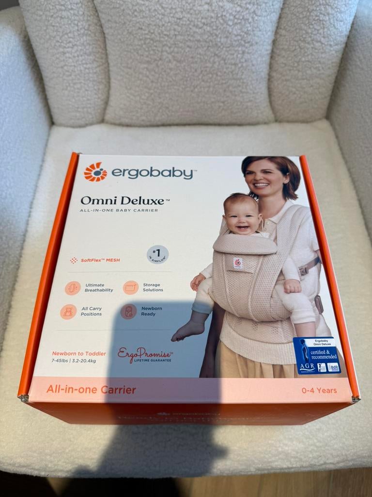 Ergobaby omni deluxe draagzak NIEUW, Enfants & Bébés, Enlèvement, Neuf, Porte-bébé