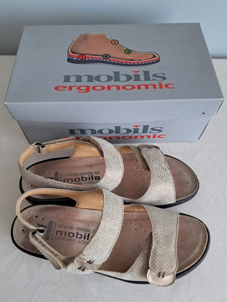 Sandalen van Mephisto Mobils maat 40, Mephisto, Beige, Zo goed als nieuw, Sandalen of Muiltjes