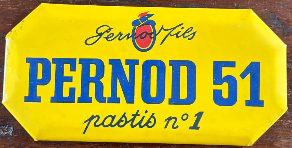 Pernod Pastis 51, Collections, Marques & Objets publicitaires, Enlèvement ou Envoi, Utilisé, Panneau publicitaire