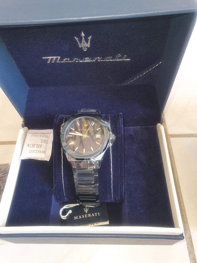 Horloge Maserati Blauw Nieuw, Ophalen of Verzenden, Nieuw