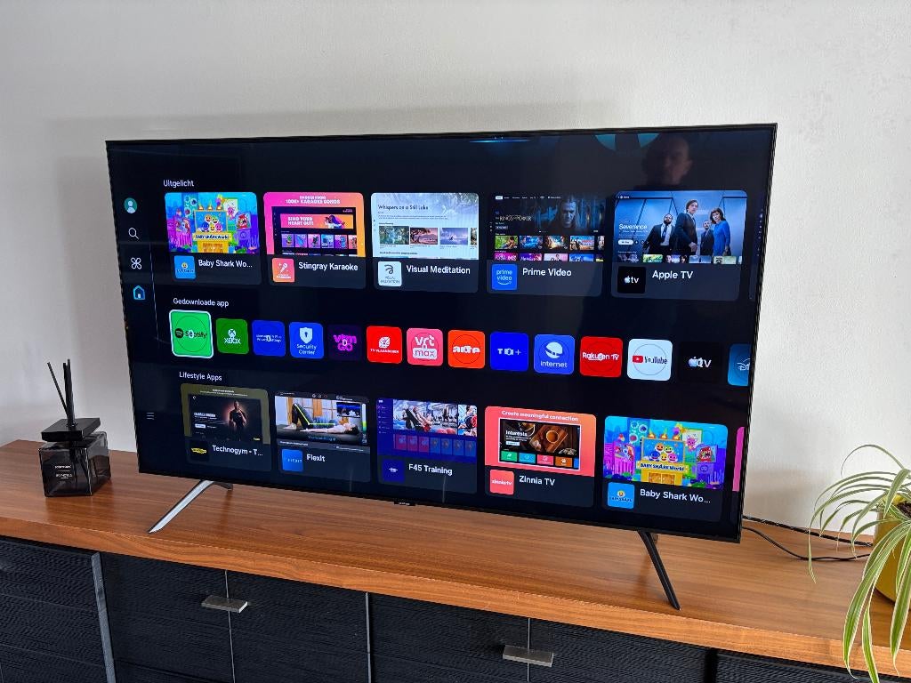Samsung Smart Tv 4K chrystal HD scherm 55'' internet wifi, Ophalen, LED, Zo goed als nieuw, Samsung