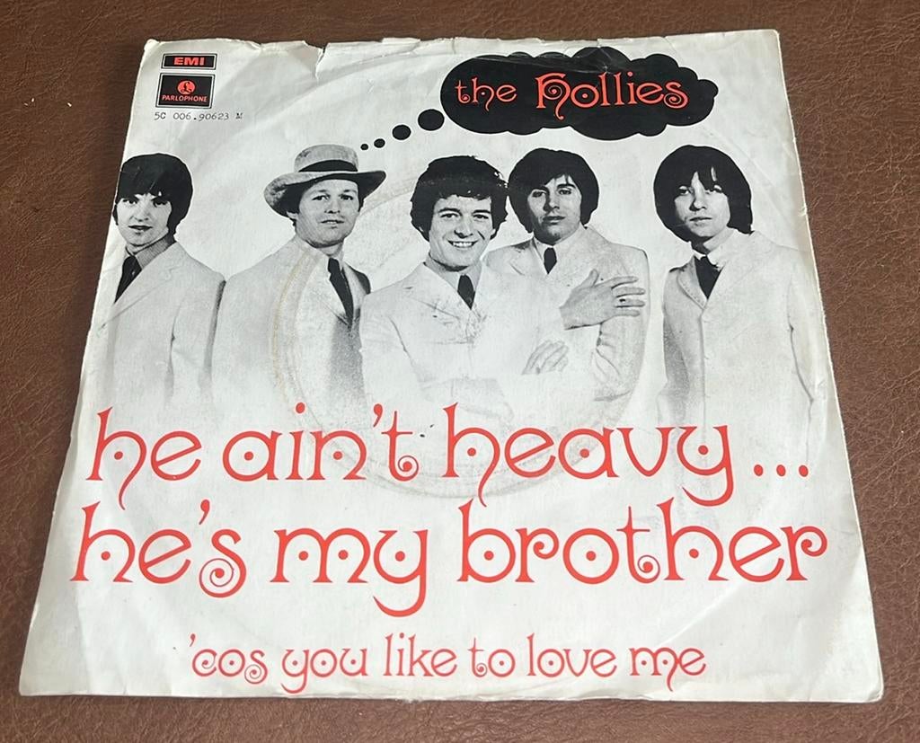 The Hollies - He ain’t heavy…he’s my brother - 7” vinyl sing, Cd's en Dvd's, Vinyl Singles, Ophalen of Verzenden, Gebruikt