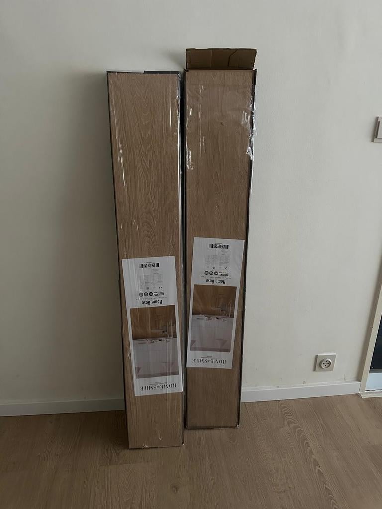 2 pakken laminaat, Huis en Inrichting, Stoffering | Vloerbedekking, Nieuw, Laminaat, Beige, minder dan 10 m², Ophalen