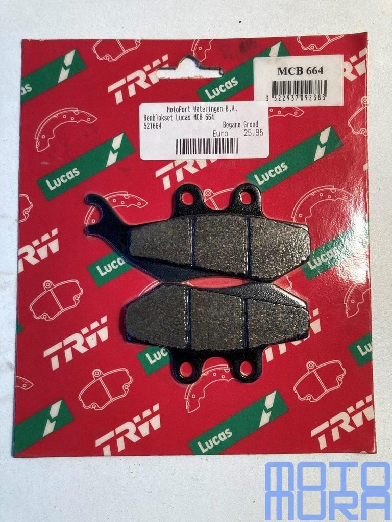 TRW MCB664 remblokken set Aprilia RS 50 1999 - 2005 Beta RR, Motoren, Onderdelen | Overige, -, -, Nieuw, Ophalen of Verzenden