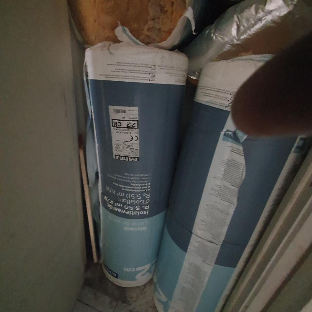 Isolatie, Doe-het-zelf en Bouw, Isolatie en Afdichting, 12 cm of meer, Nieuw, Minder dan 5 m², Glaswol