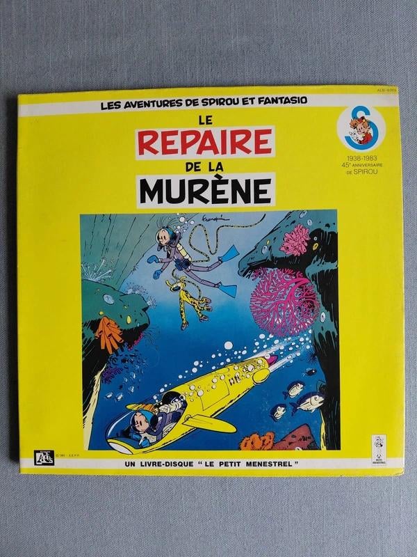 Spirou et Fantasio – Le Repaire de la Murène – Livre vinyle, Enlèvement ou Envoi, Utilisé, Autres types, À partir de 10 ans