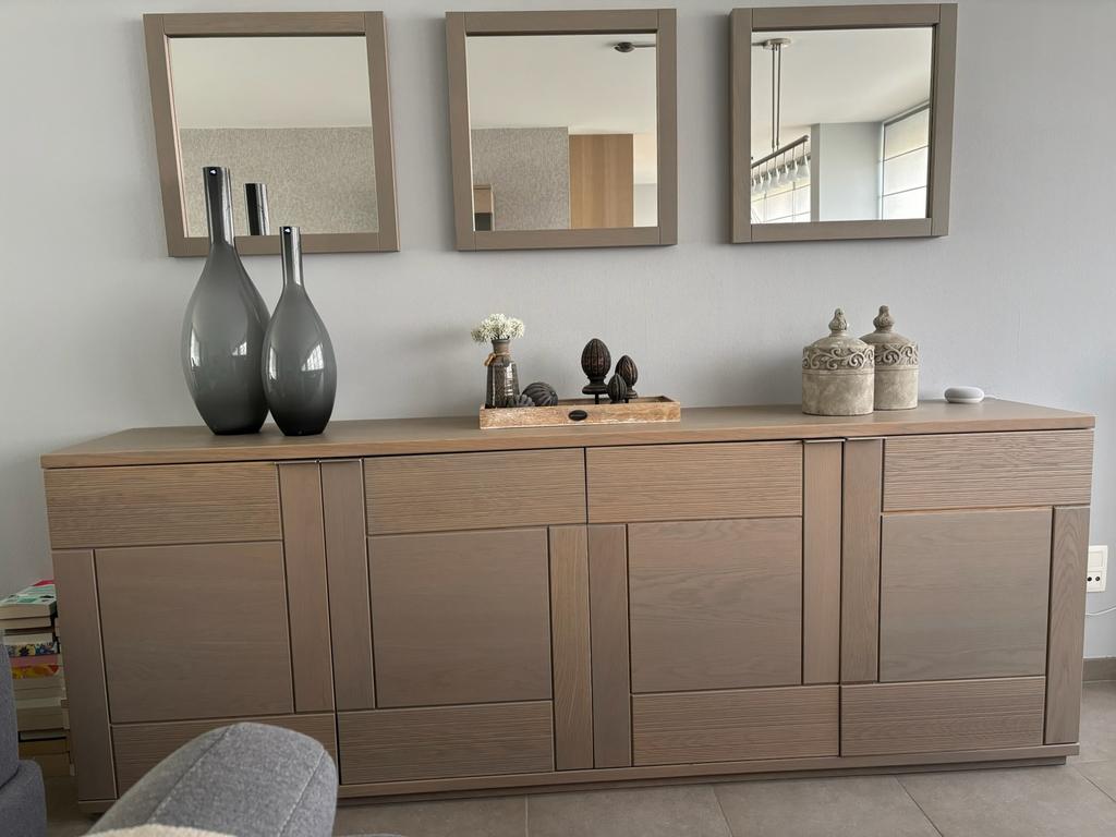 Dressoir met spiegels, Huis en Inrichting, Kasten | Dressoirs, Ophalen, Zo goed als nieuw