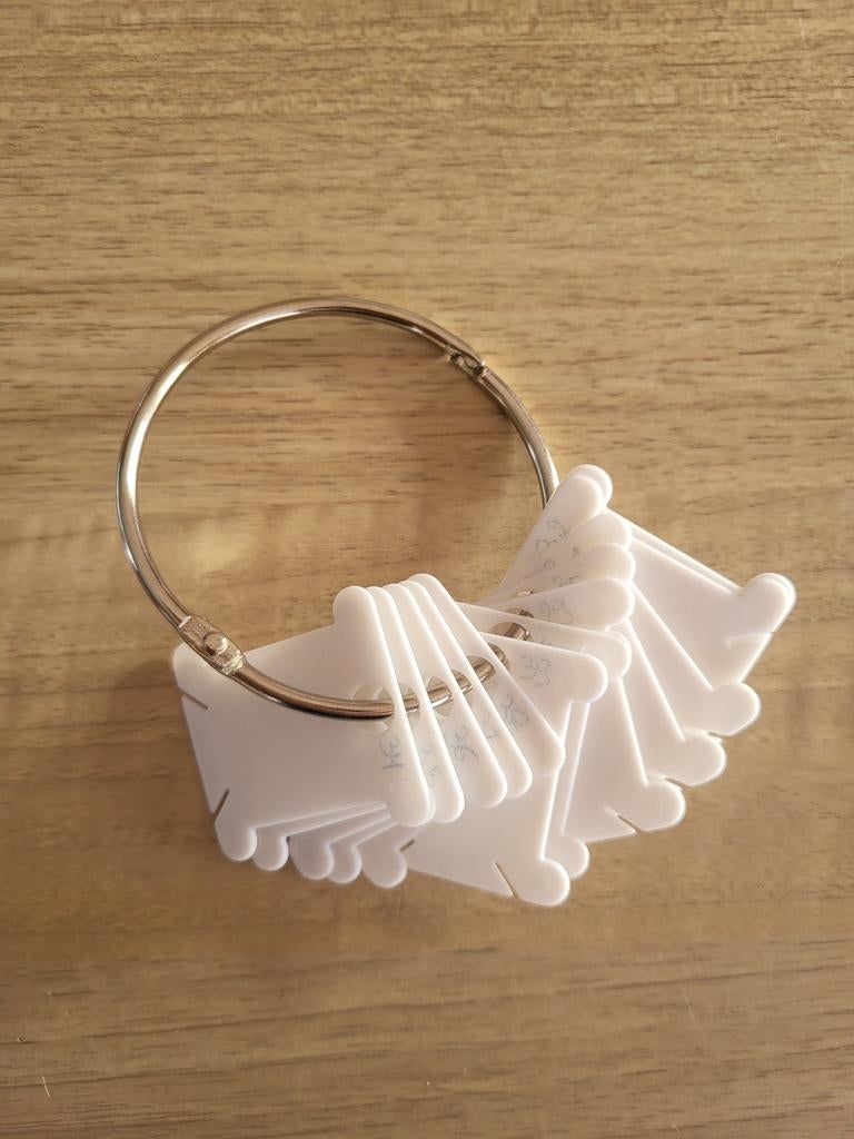 Borduurgaren kaartjes op ring 3 Euro, Hobby en Vrije tijd, Borduren en Borduurmachines, Gebruikt, Onderdeel of Accessoires, Handborduren