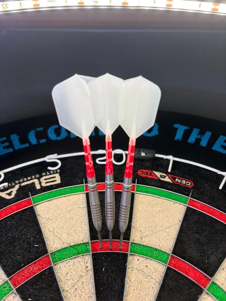 Mission darts 25g rhian o sullivan, Sport en Fitness, Darts, Ophalen of Verzenden, Zo goed als nieuw, Pijlen