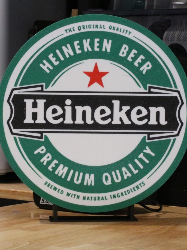 Nieuwe en ongebruikte Heineken LED lamp., Ophalen of Verzenden, Nieuw, Reclamebord, Plaat of Schild, Heineken