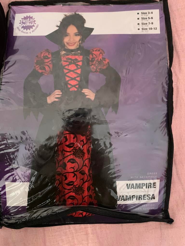 Déguisement vampire 7-9 ans fille, Enlèvement, Comme neuf, Fille