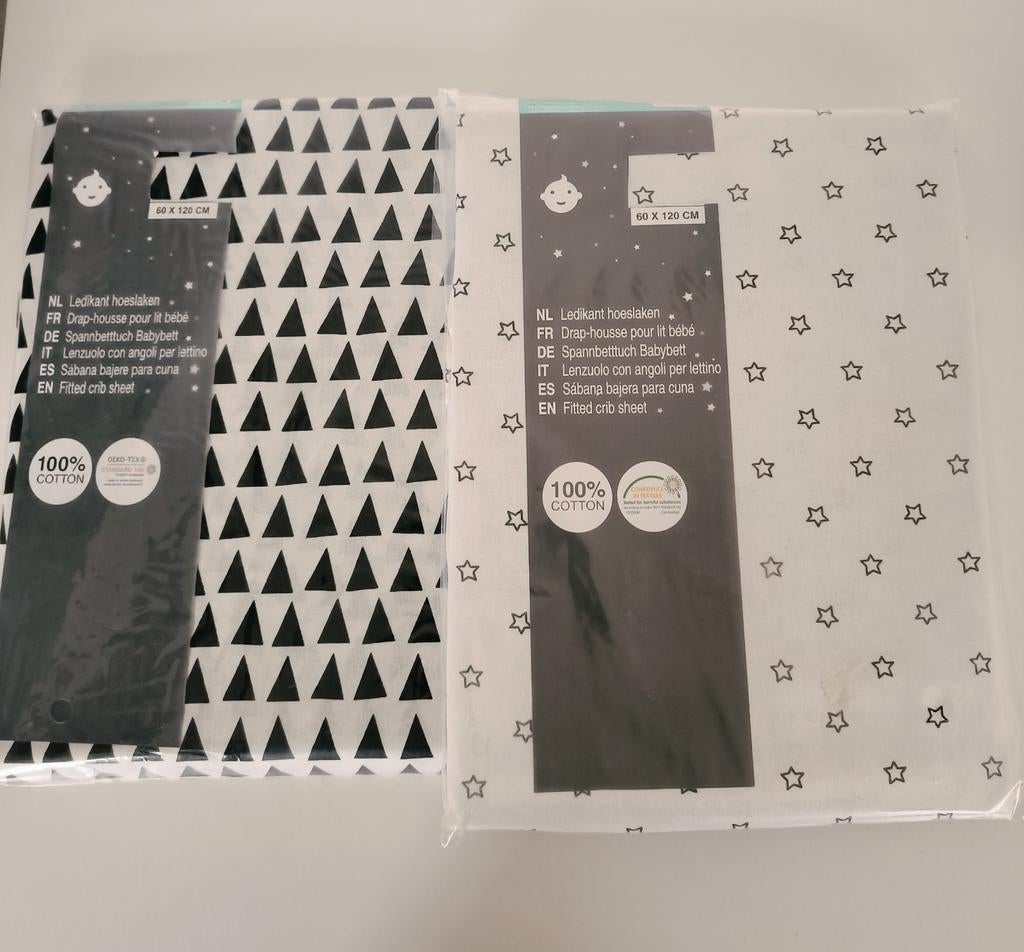 Drap-housse pour lit bébé  en coton ( 60/120cm) nouveau., Enfants & Bébés, Chambre d'enfant | Linge de lit, Enlèvement, Neuf