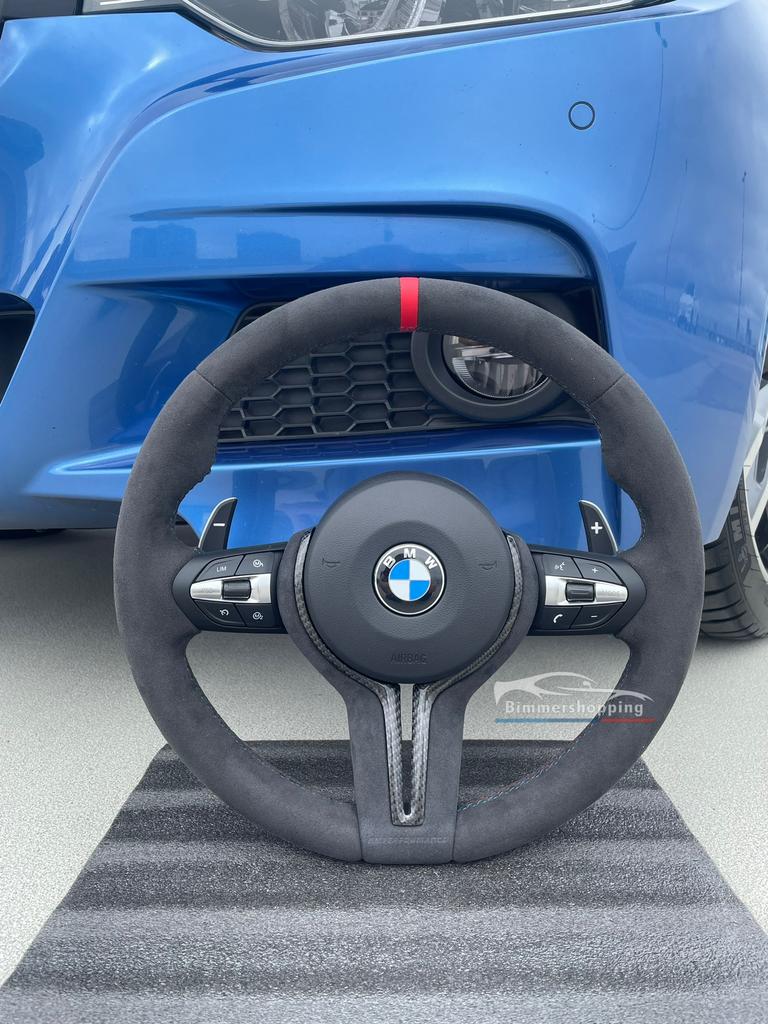 Bmw alcantara stuur, rode 12H markering. F20 F21 F30 F32 etc, Auto-onderdelen, Besturing, BMW, Nieuw, Ophalen of Verzenden