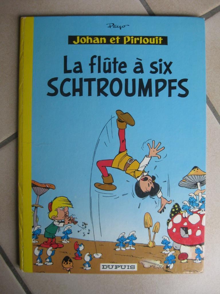Johan & Pirlouit "La flûte à six Schtroumpfs" Bel état, Livres, BD, Peyo, Enlèvement ou Envoi, Une BD, Utilisé