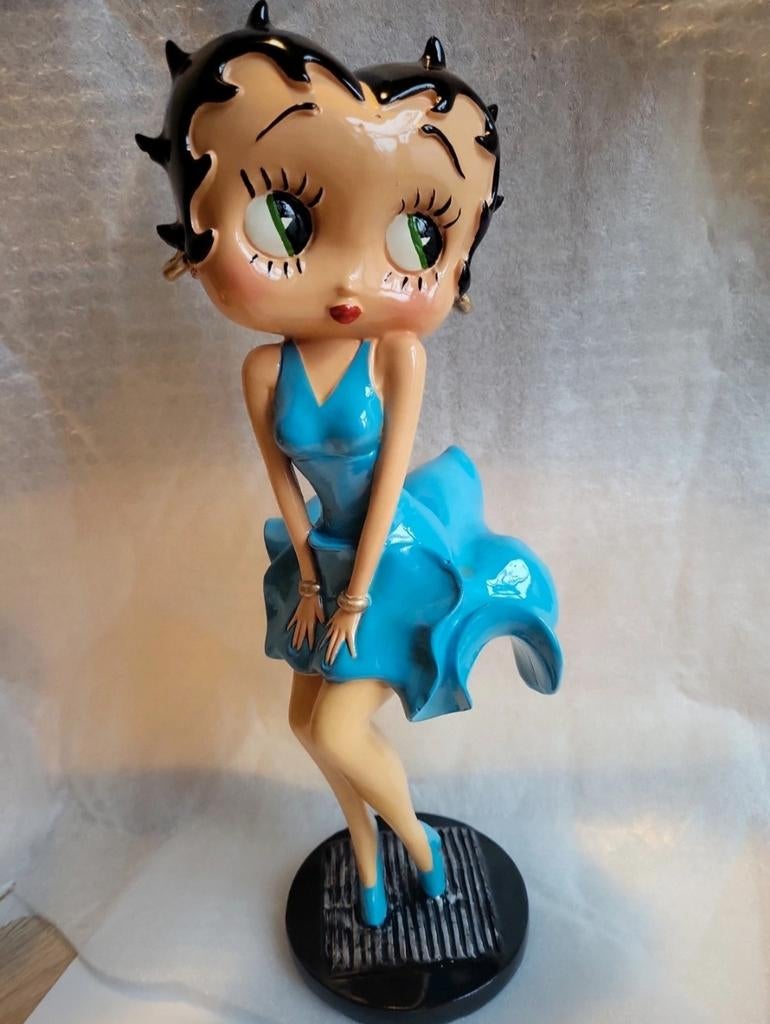 Betty Boop Maryline blauwe jurk 36cm, Ophalen of Verzenden, Betty Boop, Zo goed als nieuw