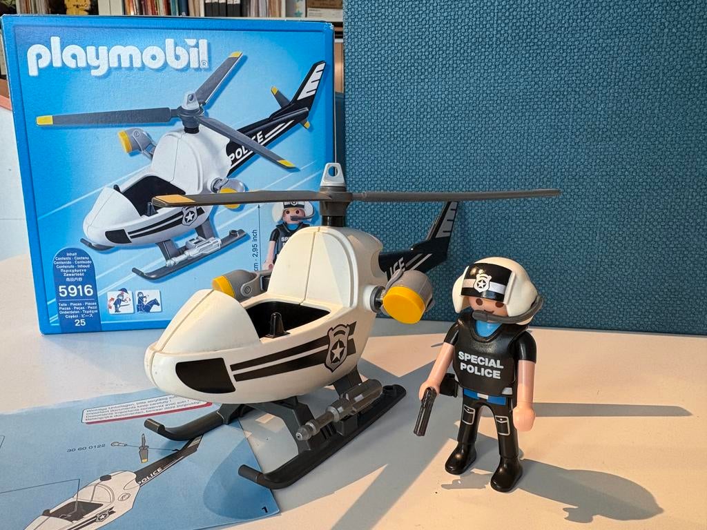 Hélicoptère de police Playmobil 5916, Enfants & Bébés, Jouets | Playmobil, Envoi, Comme neuf, Ensemble complet