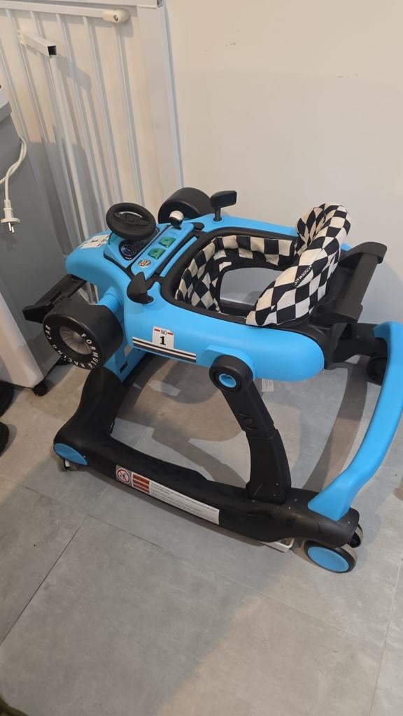 Trotteur pour bébé rouge et bleu, Ophalen