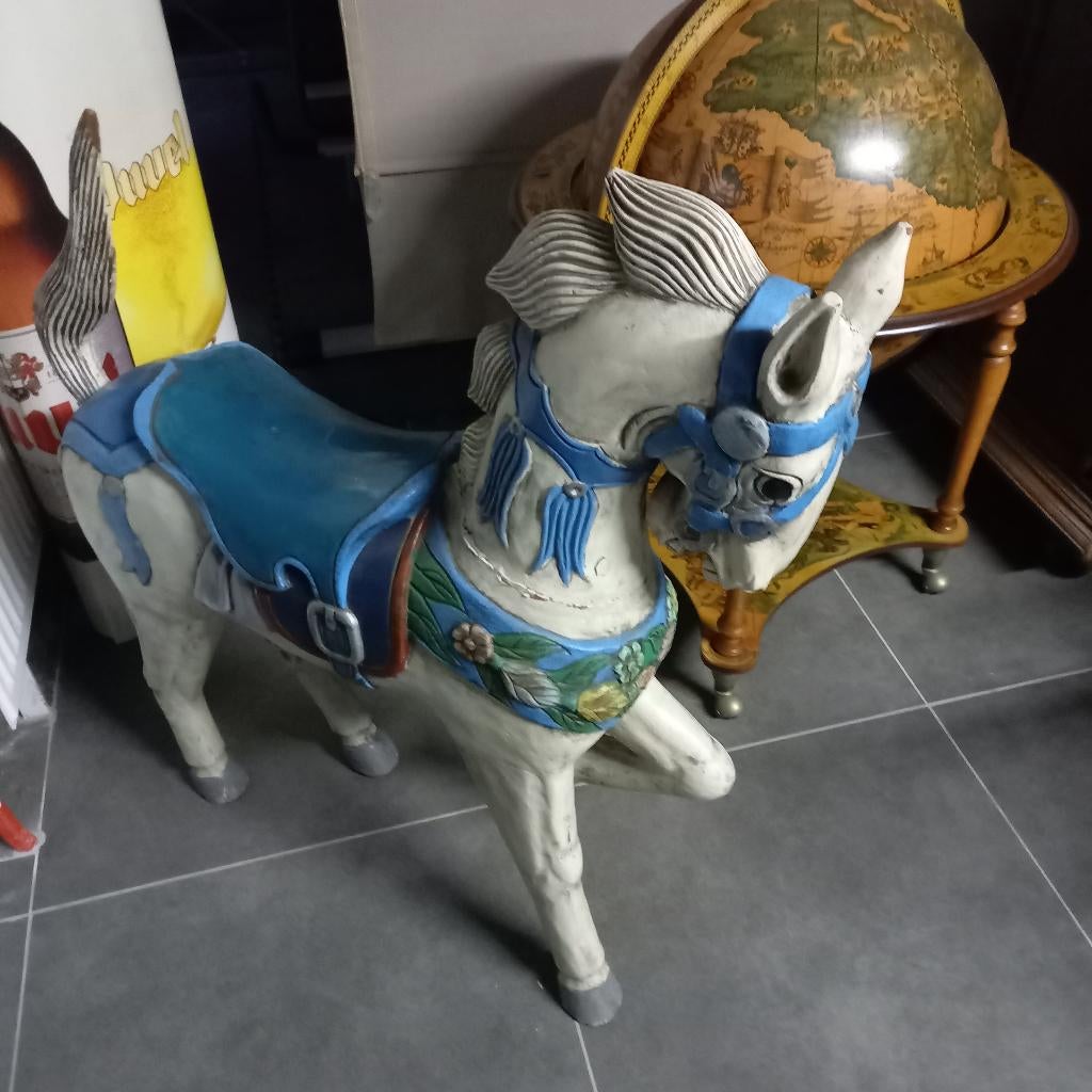 houten antiek paard , zeer mooi stuk , BIEDEN mag, Antiek en Kunst, Curiosa en Brocante, Ophalen