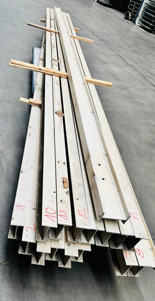 BARRES D'ACIER BLANCHES, Bricolage & Construction, Enlèvement ou Envoi, Comme neuf