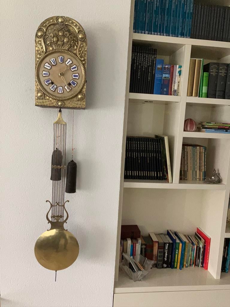 Antieke Franse comtoise klok, Ophalen