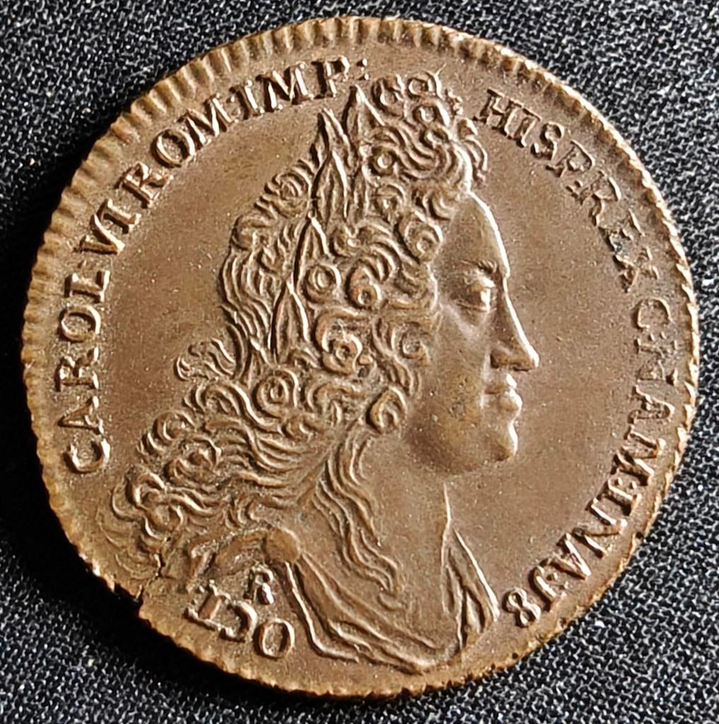 Jeton inauguration de Charles VI à Namur 1717, Enlèvement, Autres matériaux