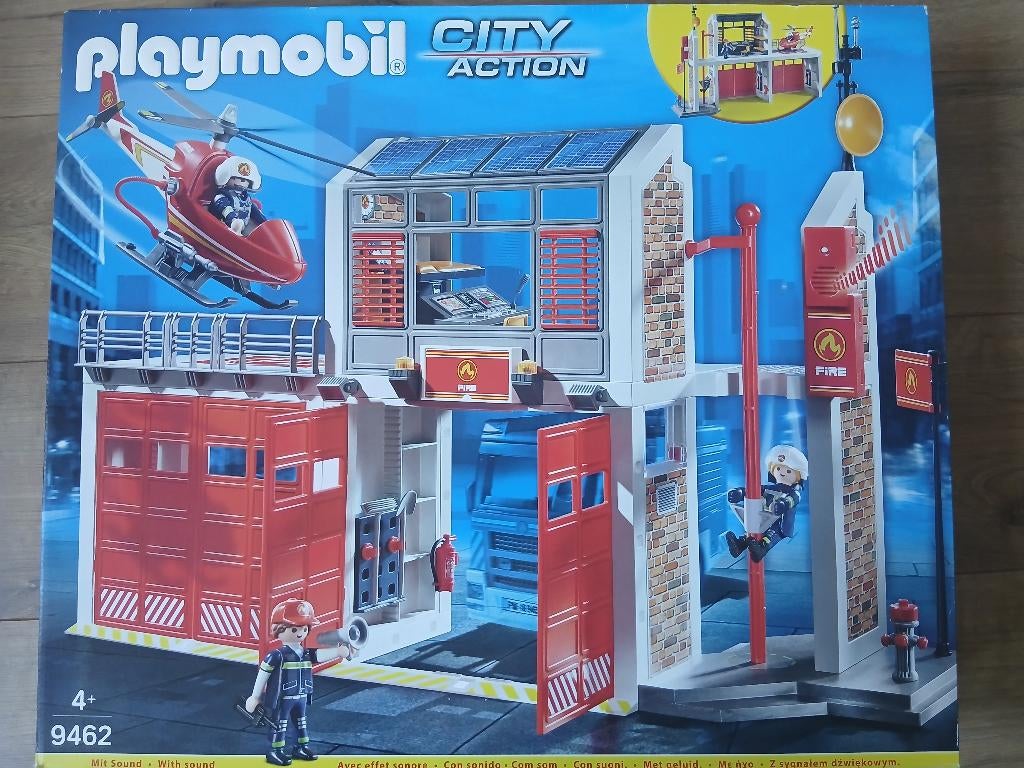Playmobil brandweerkazerne, Kinderen en Baby's, Speelgoed | Playmobil, Ophalen, Gebruikt, Complete set