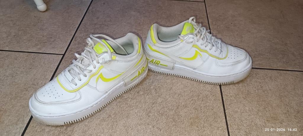 Nike Af1 Air Force One Shadow Lemon, Kleding | Dames, Schoenen, Wit, Nike, Ophalen of Verzenden, Sneakers