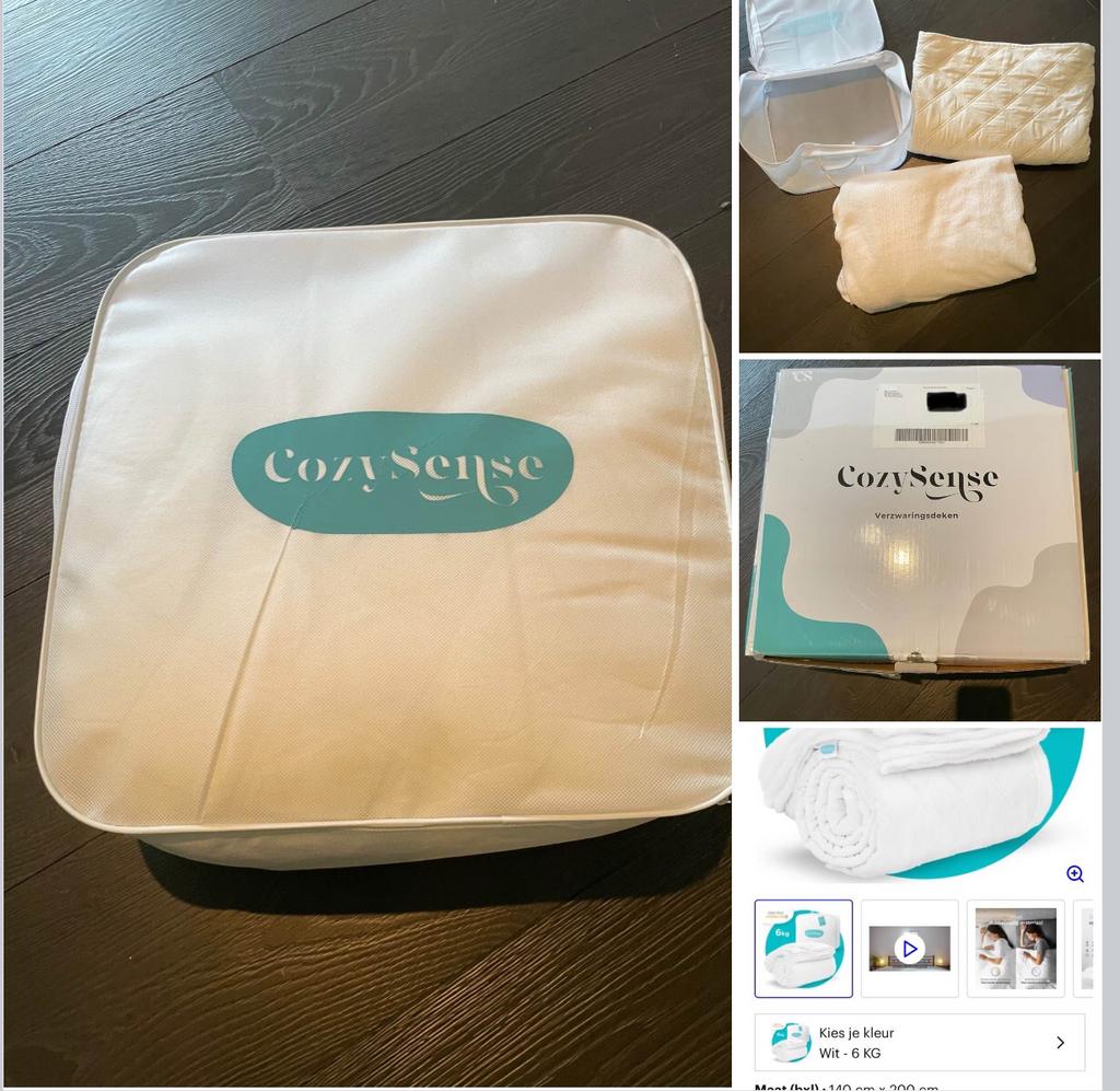 Verzwaringsdeken, Ophalen, Zo goed als nieuw